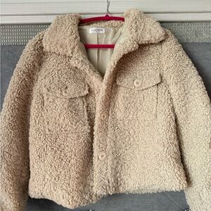 Vestique Women's Tan Teddy Jacket
